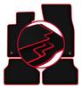 Velour Floor Mats with Red Edge For: BMW 5 E61 RZEPY Station Wagon, Avant (2003-2010)