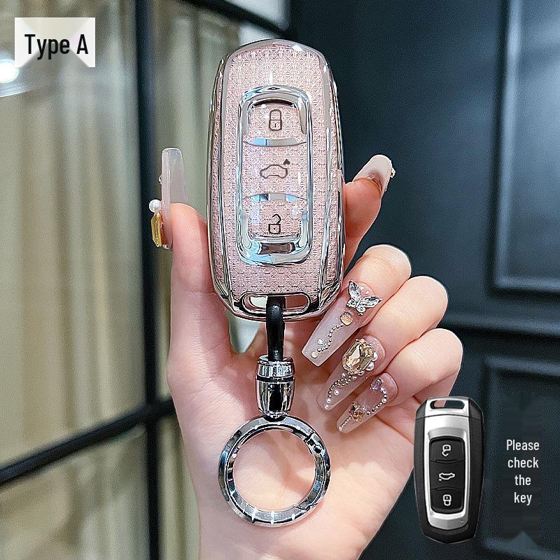 Geely Car Key Case for Binyue, Boyue, Emgrand GL, Binrui, Borui, Xingrui, Xingyue - Girl's Buckle Shell