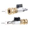 1/4 Inch Quick Attach High Pressure Valves Stainless Steel Valves for Pressure Washer Hose 1/4" Quick Connector