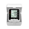 Electronic Blood Pressure Monitor Battery Powered One-click Measurement White Large Display Wrist Blood Pressure Machine for Home