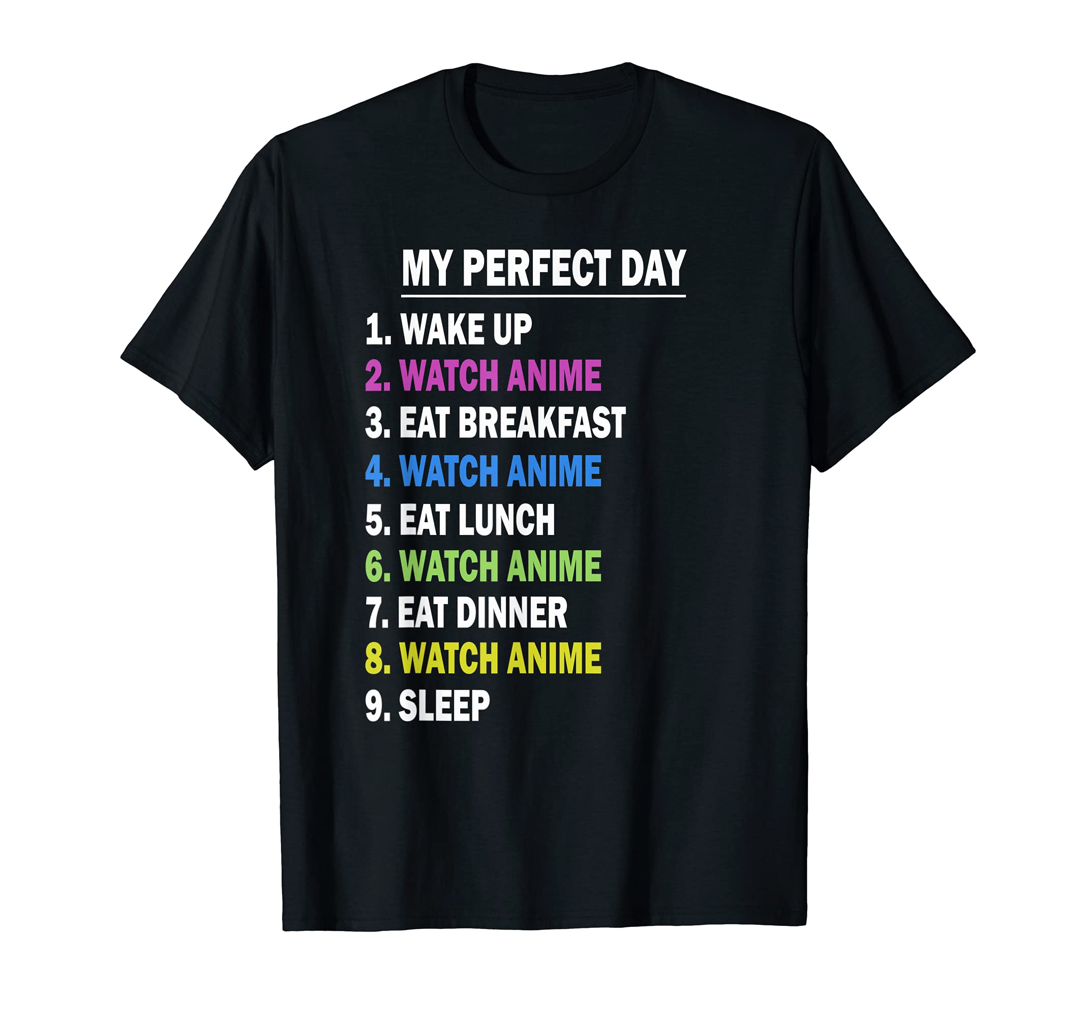 

Смотреть аниме Perfect Day Anime Funny Japanese Manga Gift T-Shirt чёрный