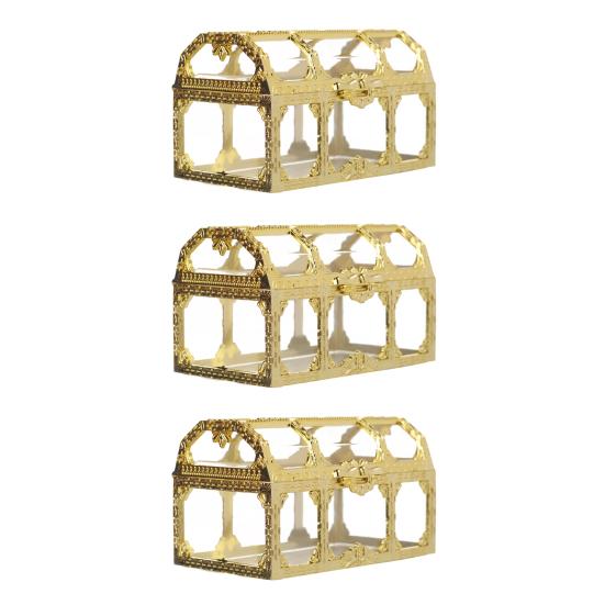 Retro Plated Candy Box Vintage Style Treasure Chest Wedding Party Sweet Container for Candies Cookies Chocolates Macarons Jewelry Small Gifts