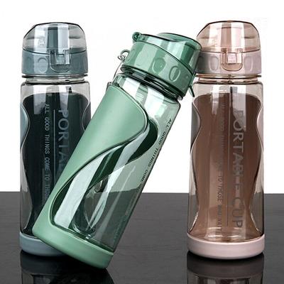 500ml Outdoor Leakproof Clear Sports Water Bottle Plastic Drinking Bottle Drinks Mugs