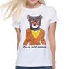 Fantastico Sig.. T-shirt con volpe "Sono un animale selvatico", Maglietta Wes Anderson, Taglie da uomo e da donna