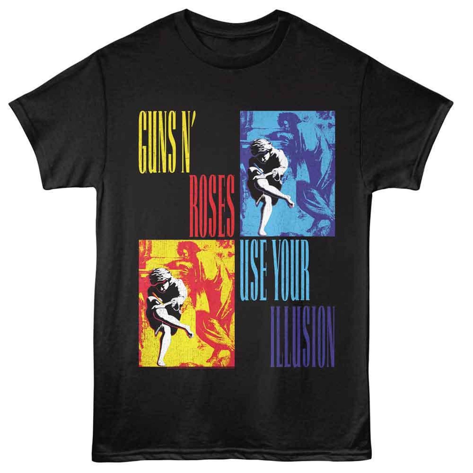 Guns N Roses Use Your Illusion Black T-Shirt 2XL