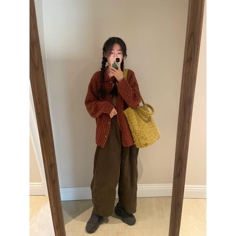 High-Capacity Tote Bag Women Autumn Winter Fried Egg Shoulder Bag Handbag Soft Travel Bag Girls