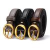 New Hole Punching Pin Buckle Fresh Women with Girls' Belt Formal Decoration Slim Korean Cowhide Belt
