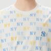 MLB New York Yankees Floral Print Loose Fit Pullover Short Sleeve T-Shirt Unisex Tops 3ATSM2263-50IVS