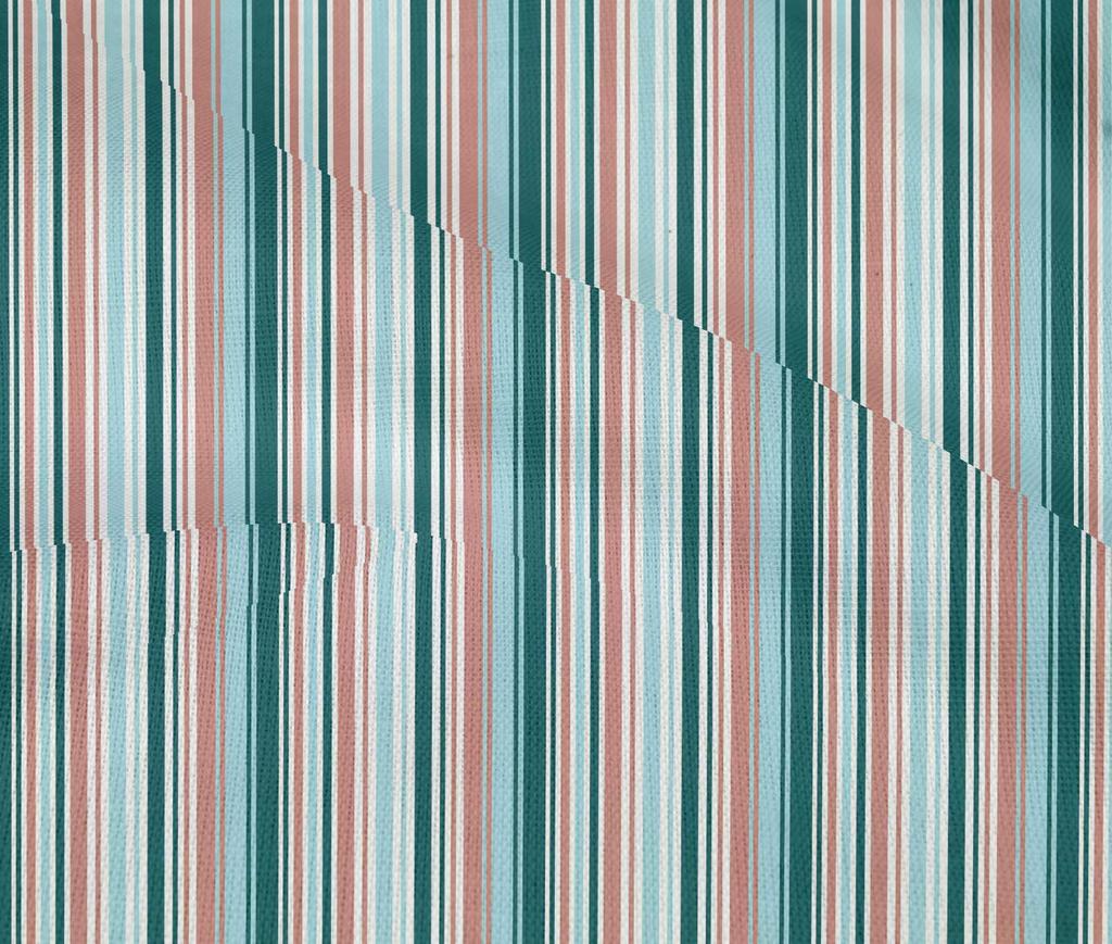 oneOone Tecido de algodão flexível, estampa listrada multicolorida, por jarda, 40 polegadas