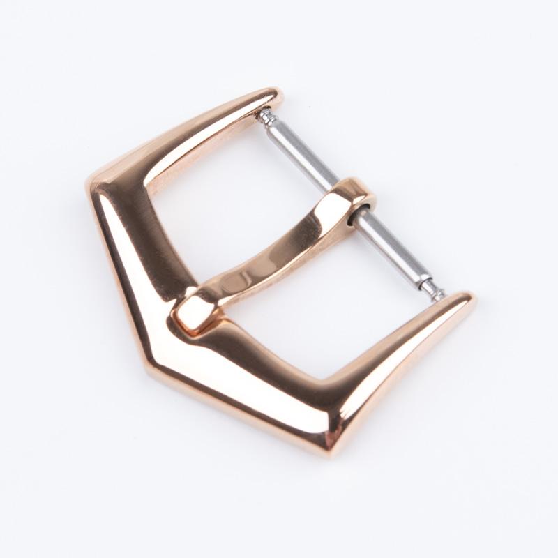 Hochwertige 18mm Präzisions-Edelstahl-Faltschließe für Patek-Armband Philippe Leder-Gummi-Uhrenarmband Nautilus Dornschließe