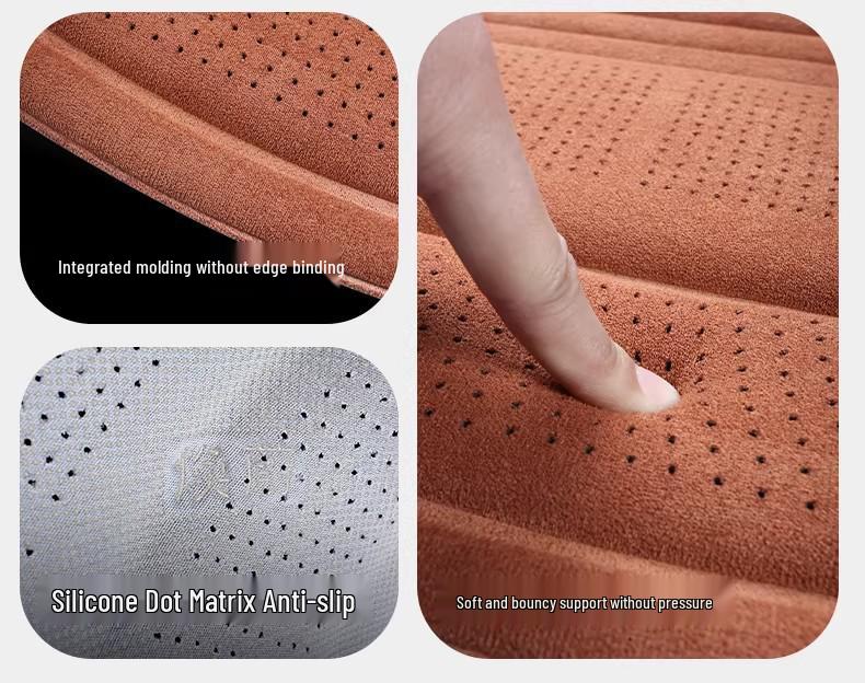 Universal Breathable Lambskin Suede Car Seat Cushion for All Seasons