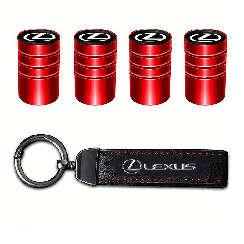 Auto Reifen Felgen Ventilkappen Abdeckung Wildleder Auto Schlüsselanhänger Ring Schlüsselanhänger Für Lexus RX330 IS250 RX350 IS300h NX300h RX400h Ct200h ES300h