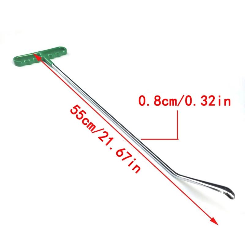 Dent Remover Hook Tool Car Dent Repair Tool Snake Hook Flat Top Pry Bar Professional Body Dent Repairing Rod