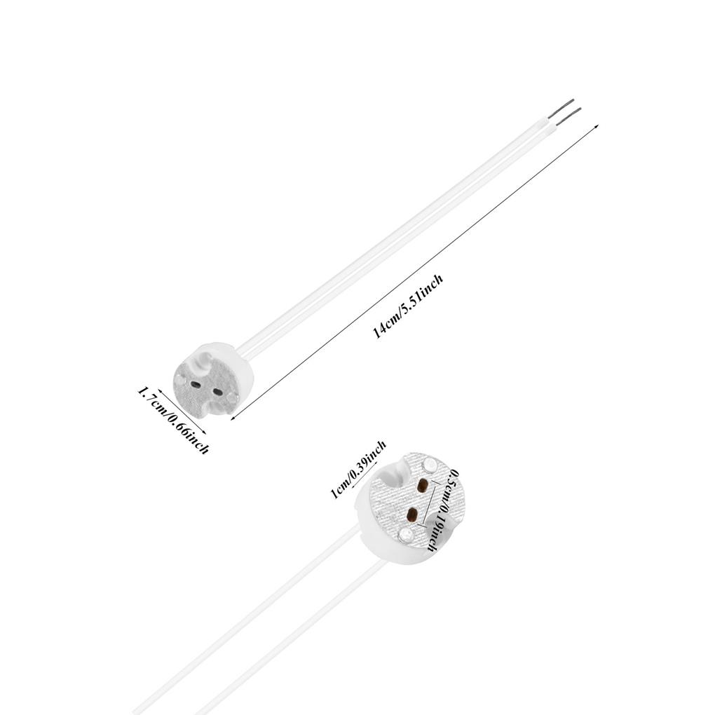 Lamp Base Socket Connector 250V Voltage Ceramic 3A Rated Current Holders Parts Adapter Set Household Kitchen Restaurant Shop