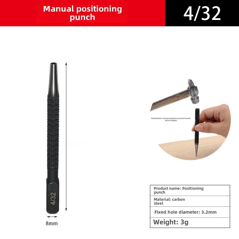 

Сверло высокой твердости с ручным позиционированием кернера для точной пробивки и маркировки. Идеально подходит для поиска кругов, точек и квадратов. 4/32