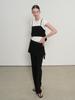 GENERALIDEA Skirt Layered Bootcut Slacks [Black] / Gf1Lpt502