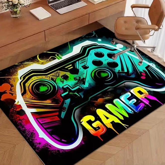 Game Controller Design Anti Slip Floor Mat Home Living Room Bedroom Decoration Player Gift Game Room Accessories Decoration