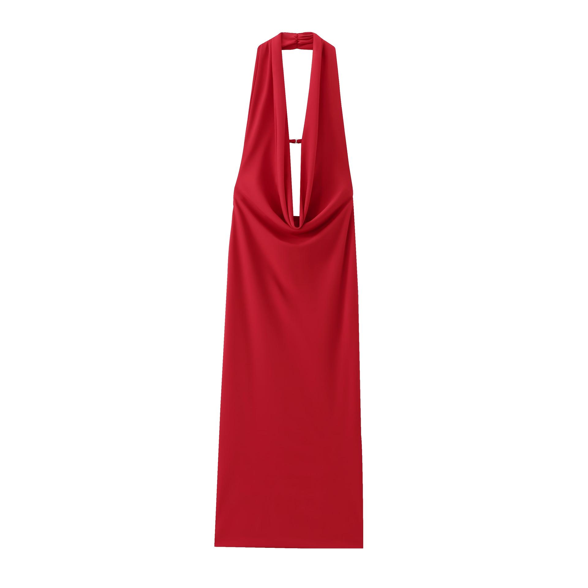 

European & American Style Women s Backless Deep V Halter Bodycon Dress Extra Small