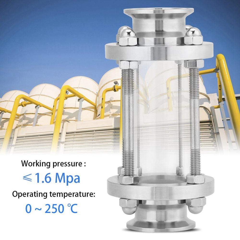Stainless Steel 304 Sanitary Sight Glass Sanitary Grade Sanitary Flow Glass Flow Monitoring