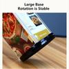Three Side Menu Sign Holder Smooth swivel Desktop Flyer Frame  Retail Signage