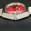 VINTAGE SEIKO 5 AUTOMATIC 6309A JAPAN MENS ARABIC RED COLOR DIAL WATCH A701664-5 R206c-a701664