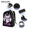 Fashion Pokemon Halloween Gengar Backpacks Daypack  Mochila Travel Retro Washable Rucksack