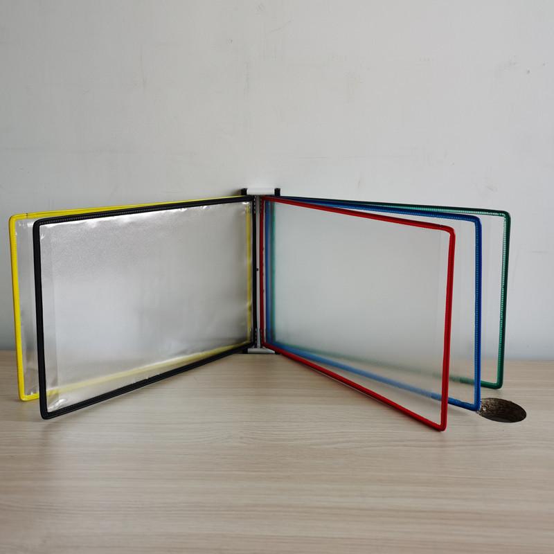 A4 Wandmontierter Klapp-Aktenordner, 5-seitiger SOP-Displayständer