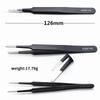 Precision Esd Anti-Static Tweezers Set -6-Pc Durable Stainless Steel Tool For Electronic Repair And Process Modeling, Bending&St