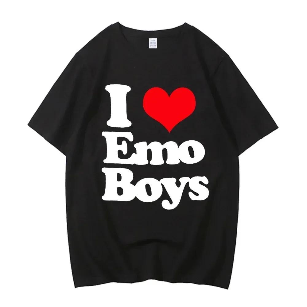 Neck Sleeve Summer Womens Clothing I Love My Boyfriend I Love My Girlfriend Print TShirt Women Casual Crew Aesthetic Clothes S