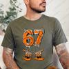 Trendy 67 Basketball Six Seven Tee Unisexs Short Sleeve Oneck Tshirt Summer New Male Casual T Shirt Unisex Clothing