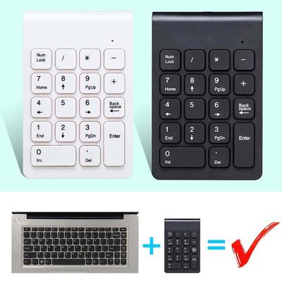 2.4G Computer Peripherals Wireless Ultra-Thin Numeric Keypad Digital Keyboard Number Pad 18 Keys