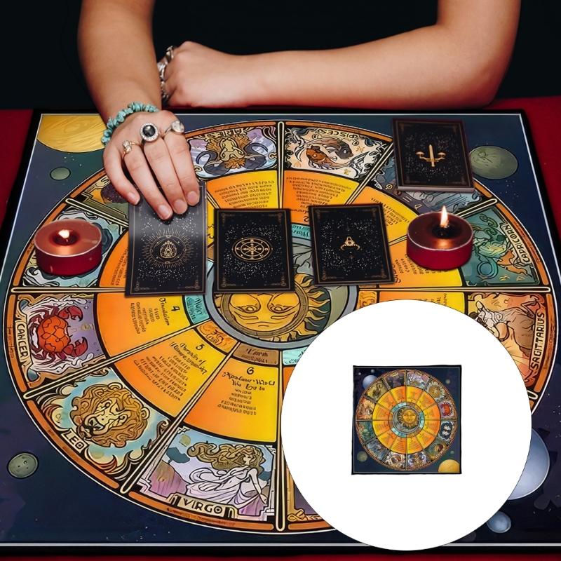 Constellations Pattern Astrology Tablecloth Tarots Divinations Tablecloth Altars Cloth Divinations Board Game Accessory