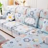 Summer Universal Stretch Sofa Cover Full Cover Cover Cute Print Sofa Towel Full Cover Ice Silk Thread Sofa Cushion
