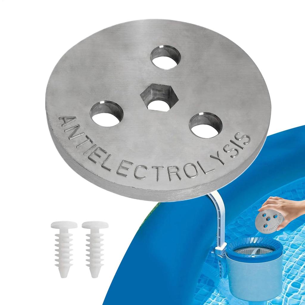 Pool Skimmer Zinc Anode Weight Plate Anti-Electrolysis Weight Pool Skimmer Basket Weight Against Corrosion and Electrolysis