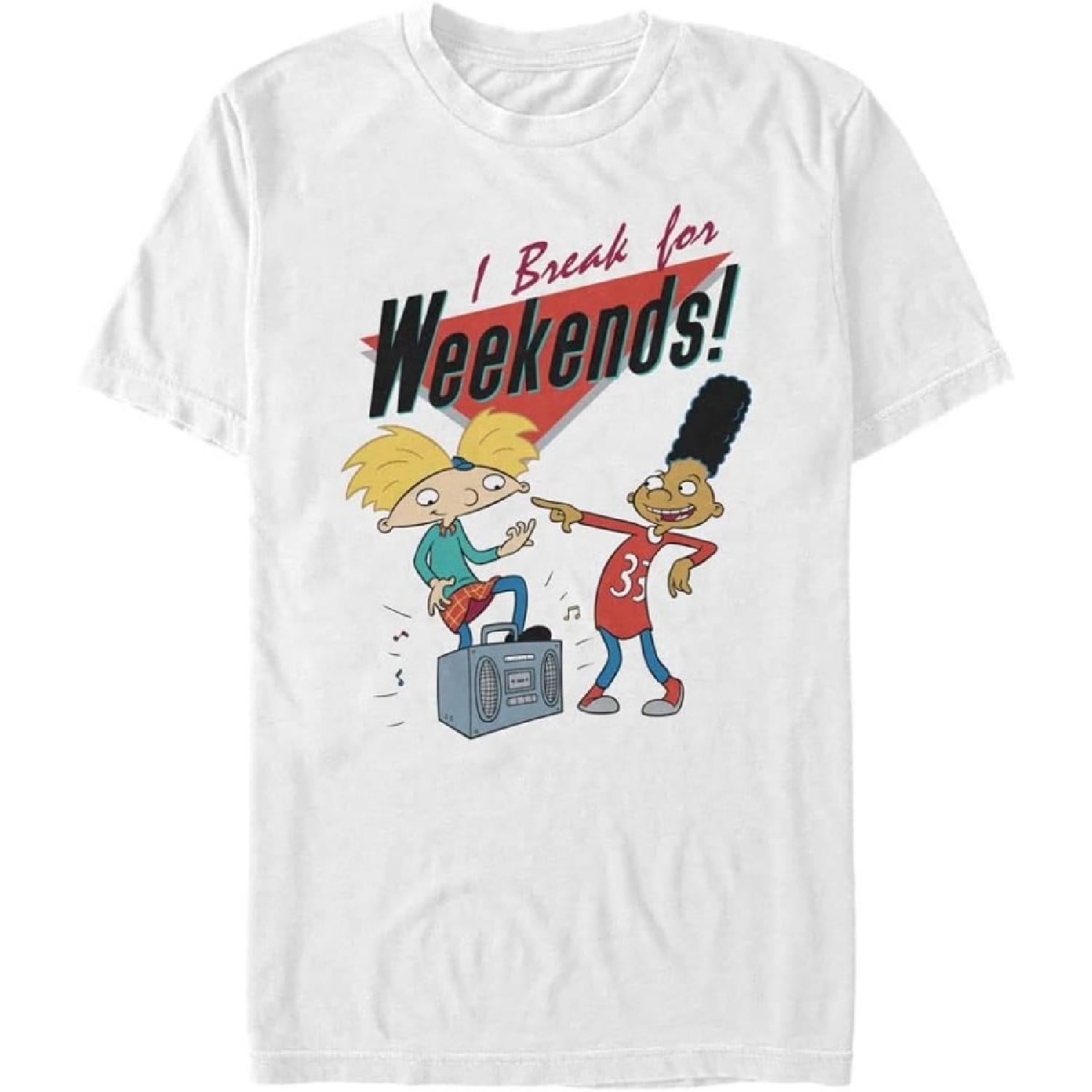 Nickelodeon Mens I Break for WeekendsT-Shirt S