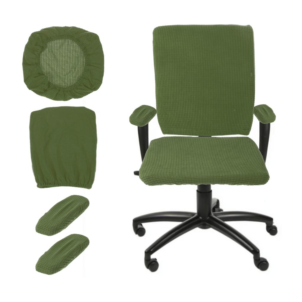 Gaming Chair Covers With Armrest Cover Set Stretch Computer Chair Cover Set Office Seat Cover for Rotating Chair Desk Chairs