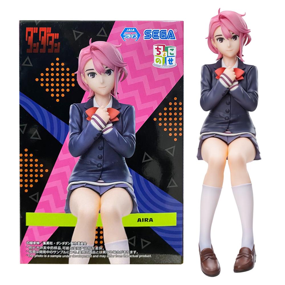 15CM Anime Dandadan Shiratori Aira Figure Noodle Stopper Figure Ayase Momo Small Sit Series Model Toys Doll Aciton Figure PVC