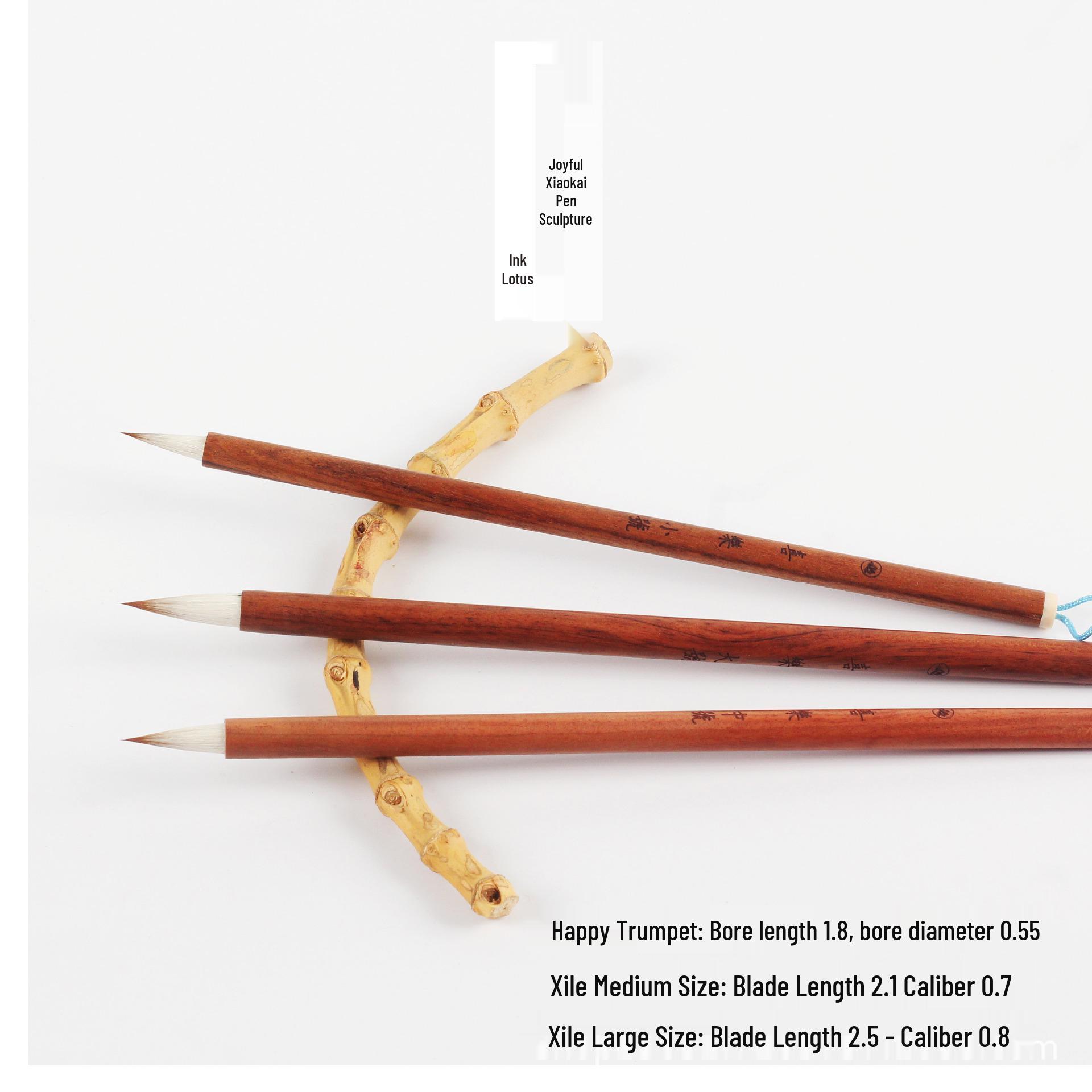 Joyful Brush for Xingkai Small Regular Script Calligraphy - Perfect for Heart Sutra Copying