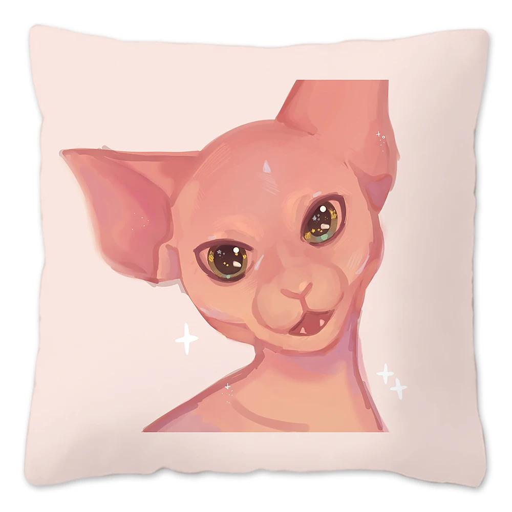 Bingus Cat Meme Pillow Case Home Decoration Funny Cushion Cover for Sofa Livingroom Throw Pillow Cover Fundas Para Cojines