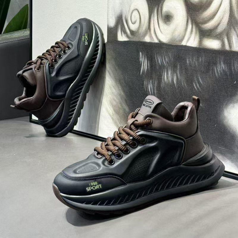 Thick-soled Heightening Dad Shoes, New Spring and Summer Soft-soled Breathable Sports and Leisure Trendy Shoes