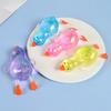 Transparent Glitter Duck Squeeze Toy Mini Lying Duck Anxiety Relief Sensory Toy