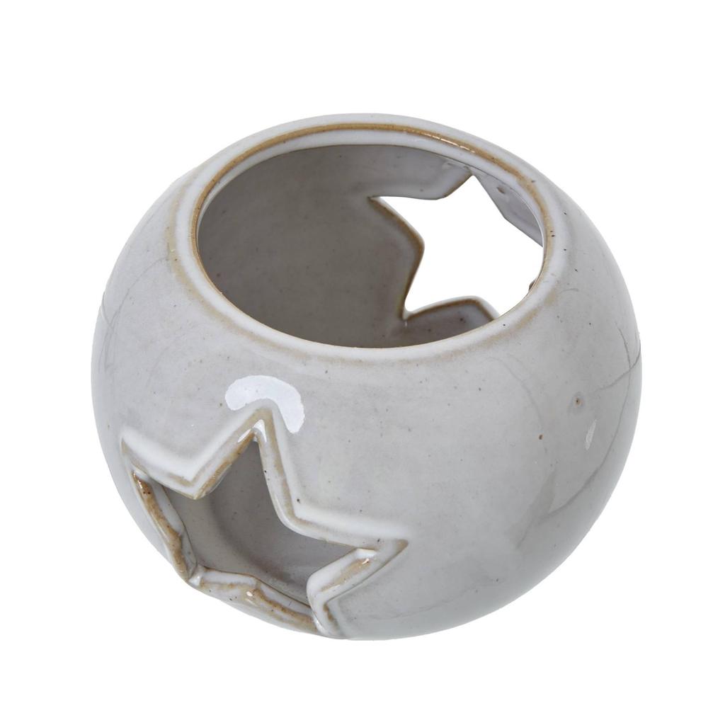 Hill Interiors Ceramic Star Cut-Out Tealight Holder