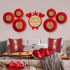 Chinese Wedding Decoration Double Happiness Background Wall Ornament Traditional Wedding Wall Stickers Decal Party Supplies
