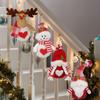 Soft Christmas Plush Pendant Elk Snowman Girl Christmas Tree Decoration  Home Xmas Decor