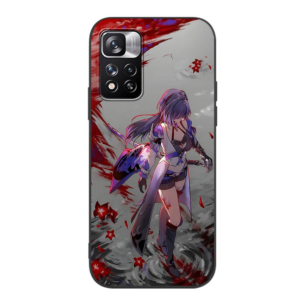 

Star Rail Acheron Case for Xiaomi Redmi 10A 10C 9C 12C 9A 9i 10 12 9 Prime 9T K40 Pro Black Soft TPU Mobile Phone Bag Cover Redmi K40 Pro