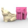 3D kvetináč na slony Silikónová forma Forma na epoxidovú živicu Držiak na kvetináče Betónová Sadrová forma