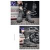Casual Outdoor Work Boots,Trendy Men's Shoes Fashion Leather Boots,British High Top Men's Boots