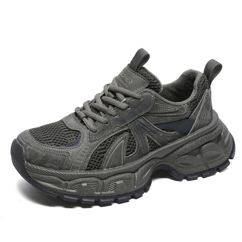 Chaussures dad shoes plateforme automne et hiver nouvelle tendance cuir velours chaussures de sport décontractées