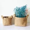 Household DIY Handmade Woven Pot Jute Cloth Simple Desktop Storage Basket Portable