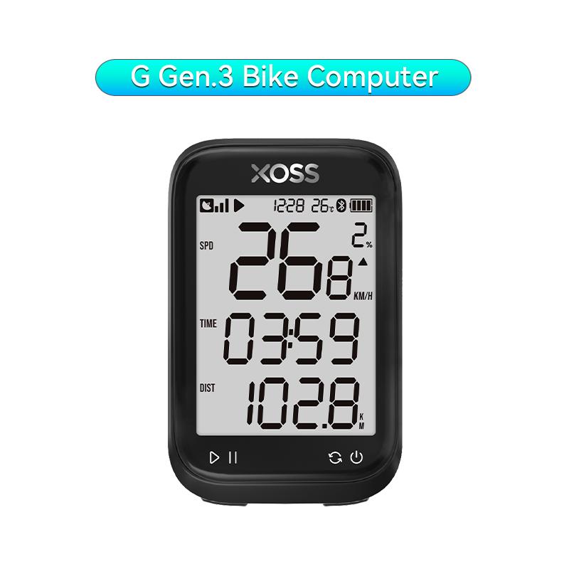 XOSS G GPS Cyklopočítač Tachometr Bezdrátový Vodotěsný Tachometr Bluetooth 5.0 Příslušenství pro Silniční Kola, MTB